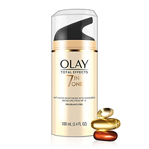 311nuxYNpAS.jpg Olay Total Effects 7-in-1 Anti Aging Fragrance Free SPF-15 Large Size 3.4 fl oz! NEW FORMULA! - Image 1