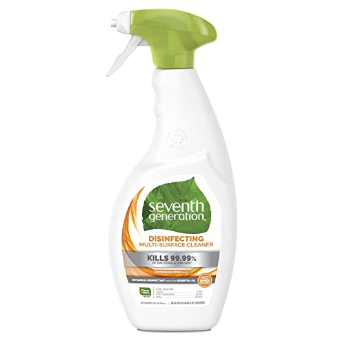 31RLAnTVxL.jpg Seventh Generation Disinfecting Multi-Surface Cleaner, Lemongrass Citrus Disinfectant Spray, 26 Fl Oz - Image 1