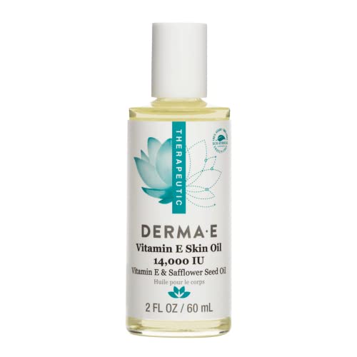 31TZpjjKkPL.jpg DERMA-E Vitamin E Skin Oil - 14,000 IU Face Oil with Safflower Oil – Hypoallergenic, Fragrance Free Facial Skin Care - Nourishes and Conditions, 2 fl oz - Image 1