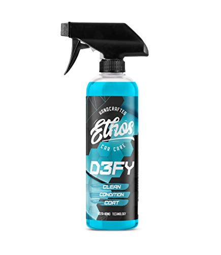 31XDFAdQFWL.jpg Ethos Defy - 3 in 1 Ceramic Coating - Waterless Car Wash & Wax - Car Wax Polish Spray - Hydrophobic Top Coat - Polish & Polymer Paint Sealant Protection - with Insta-Bond Technology - 16OZ - Image 1