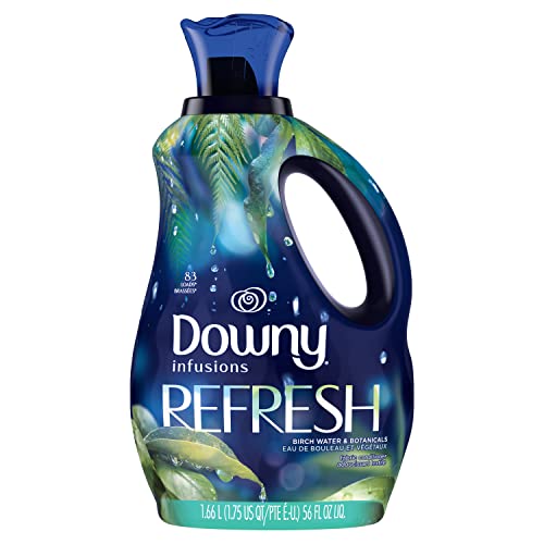419r8zpZ0DL.jpg Downy Infusions Laundry Fabric Softener Liquid, Refresh, Birch Water & Botanicals, 56 Fl Oz - Image 1