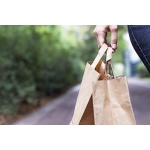 Reli. Paper Grocery Bags w/Handles (100 Pcs, Bulk)(12"x7"x14") Large Paper Grocery Bags, Shopping Bags w/Handles - Heavy Duty 57 Lbs Basis - Takeout/To Go Bags, Retail Bags, Brown Kraft Paper Bags - Image 4