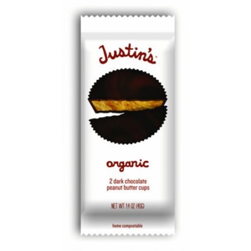 41BjbUdl0lL.jpg Justin's Peanut Butter Cups, Dark Chocolate, 1.4 Ounce (Pack of 6) - Image 1