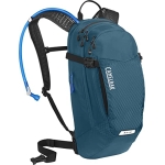 CamelBak M.U.L.E. 12 Mountain Biking Hydration Pack - Easy Refilling Hydration Backpack - Magnetic Tube Trap 100oz, Moroccan Blue/Black