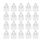 Artliving 1.25 Inch Invisible Adhesive Plate Hanger Set Vertical Plate Holders for the wall (100 pack)