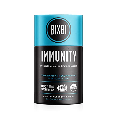 41QDpAzLDuL.jpg BIXBI dog vitamins supplements Immune Support Daily Cat Supplement, Powder Supplement, 2 Month Supply US - Image 1