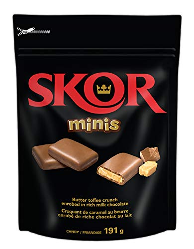 41Z2UczHIgL.jpg SKOR Chocolate Candy Bars with Buttered Toffee, Minis, 191 Gram - Image 1