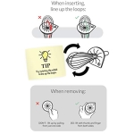 Whisk Wiper - Wipe a Whisk Easily - Multipurpose Kitchen Tool Made In USA - Includes 11" Stainless-Steel Whisk - Cool Baking Gadget, A Great Gift For Men & Women (2pc Whisk Wiper Set, Clear) - Image 4
