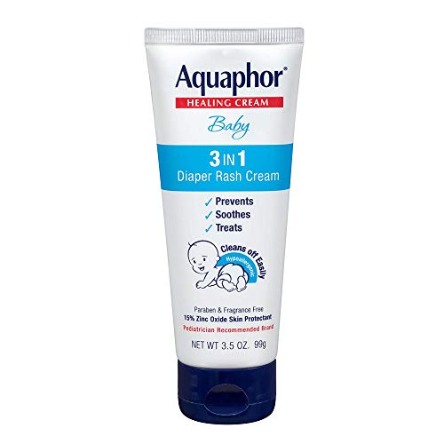 41lhEKRR9uL.jpg Aquaphor Baby Healing Cream 3 In 1 Diaper Rash 3.5 Ounce (100ml) (3 Pack) - Image 1