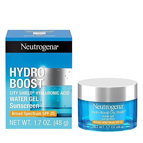 41py3YcnhZL.jpg Neutrogena Hydro Boost Face Moisturizer with SPF 25, Hydrating Facial Sunscreen, Oil-Free and Non-Comedogenic Water Gel Face Lotion 1.7 oz - Image 1