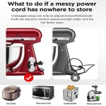 Cord Organizer for Kitchen Appliances Cord Organizer Winder Wrapper Holder 6Pcs - Image 5