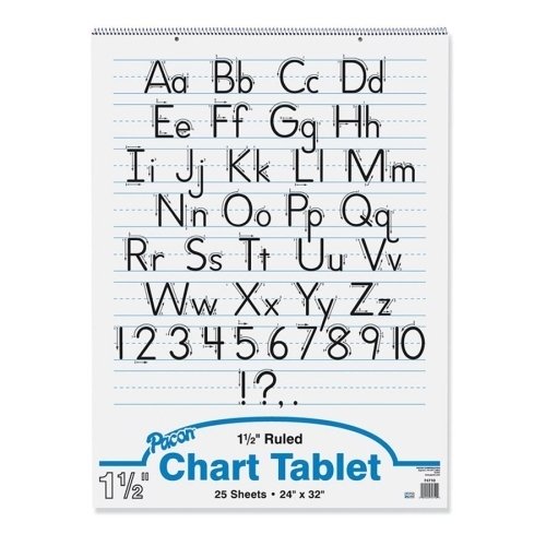 51dPojc45WL.jpg PACON CORPORATION CHART TABLET 24X32 1-1/2 IN RULED (Set of 3) - Image 1