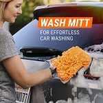 Armor All Microfiber Car Wash Mitt, Car Wash Glove for Clean Cars, Trucks, Motorcycles, 2 Each - Image 6