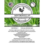 Mintronella Mosquito Patio Sticks/Natural - U.S.A Made 100 Pack. / No See Ums - Gnats - Fly Stick/Outdoor Incense Bug Sticks. Citronella Plant Oil + Peppermint - Lavender - Pool - Camping - Patio. - Image 2
