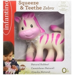 Infantino Teether Toy, Squeeze and TeeThe Zebra - Image 4