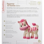 Infantino Teether Toy, Squeeze and TeeThe Zebra - Image 3